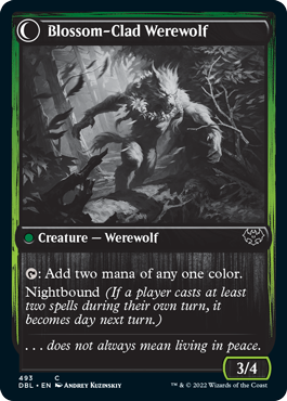 Weaver of Blossoms // Blossom-Clad Werewolf [Innistrad: Double Feature] | Boutique FDB TCG