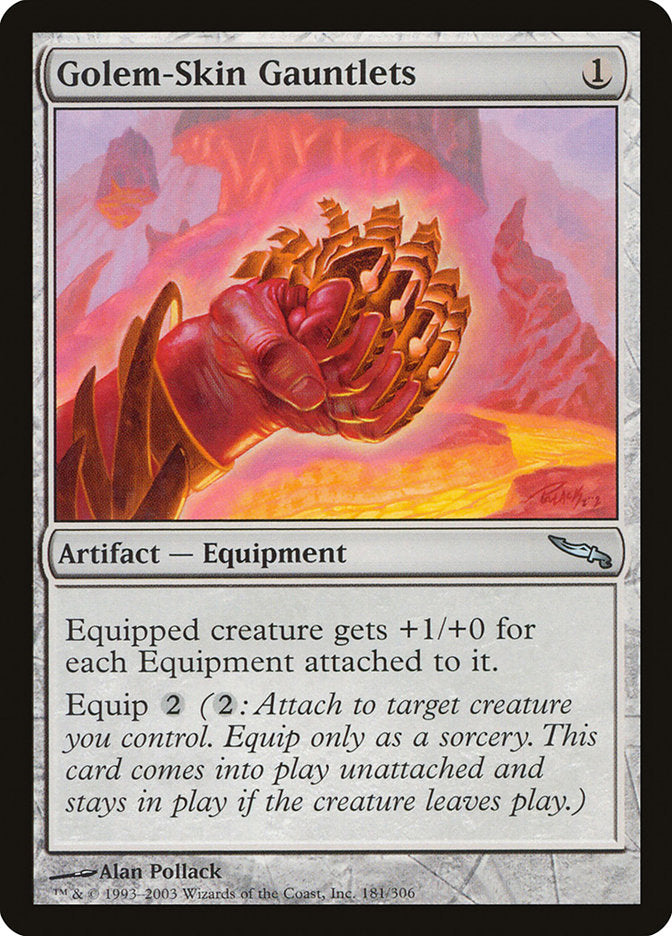 Golem-Skin Gauntlets [Mirrodin] | Boutique FDB TCG