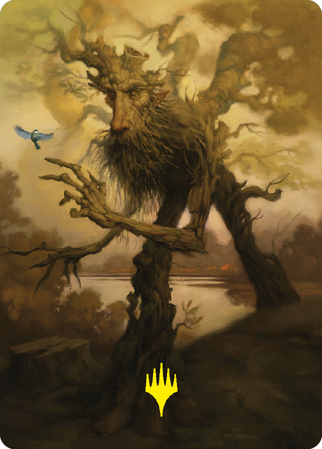 Treefolk Token Art Card (Gold-Stamped Signature) [The Lord of the Rings: Tales of Middle-earth Art Series] | Boutique FDB TCG