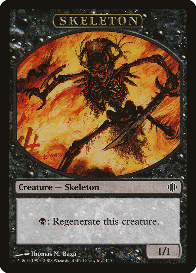 Skeleton Token [Shards of Alara Tokens] | Boutique FDB TCG