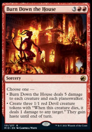 Burn Down the House (Promo Pack) [Innistrad: Midnight Hunt Promos] | Boutique FDB TCG