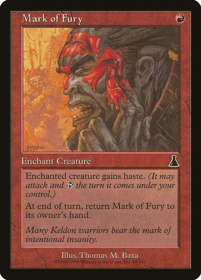 Mark of Fury [Urza's Destiny] | Boutique FDB TCG