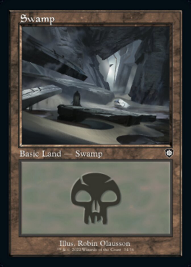 Swamp (034) (Retro) [The Brothers' War Commander] | Boutique FDB TCG