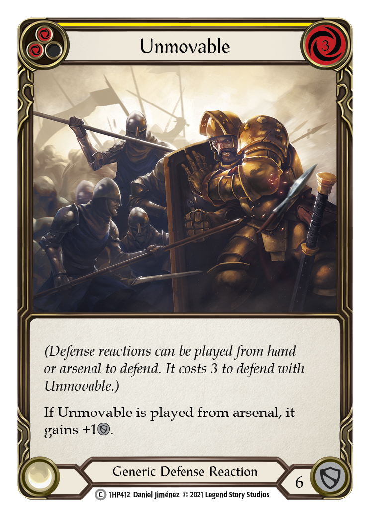 Unmovable (Yellow) [1HP412] (History Pack 1) | Boutique FDB TCG