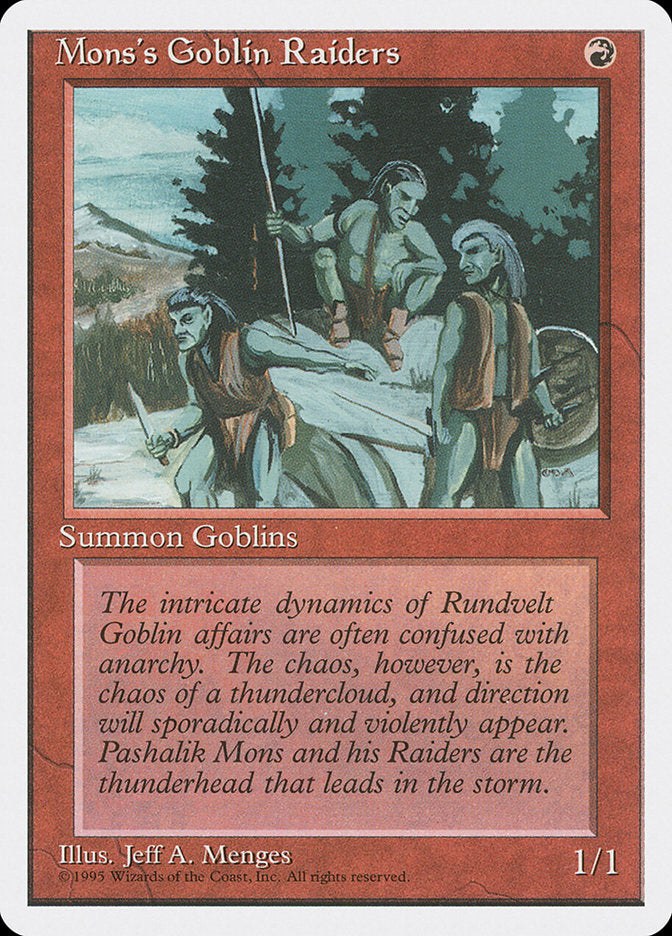 Mons's Goblin Raiders [Fourth Edition] | Boutique FDB TCG