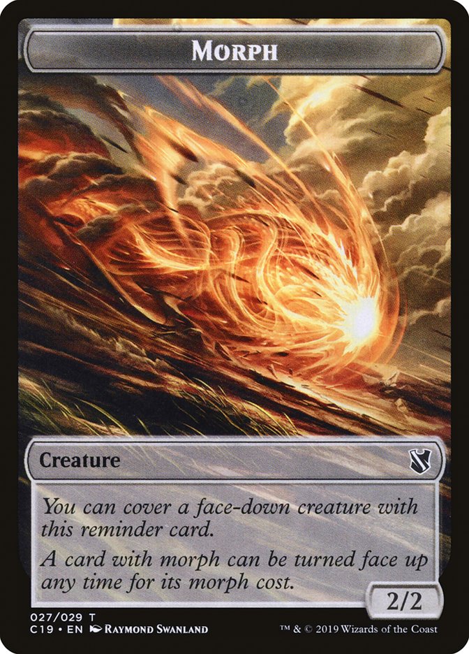 Saproling // Morph Double-Sided Token [Commander 2019 Tokens] | Boutique FDB TCG