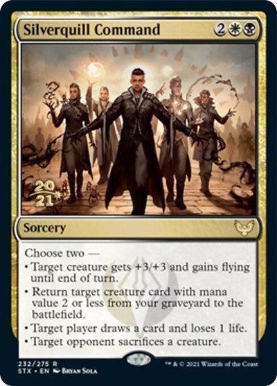 Silverquill Command [Strixhaven: School of Mages Prerelease Promos] | Boutique FDB TCG