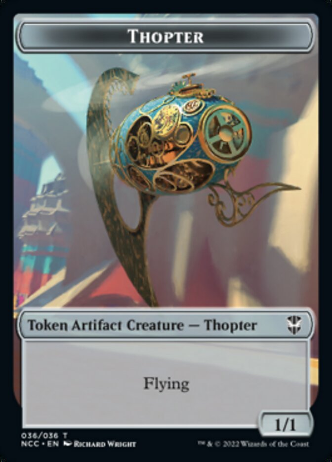 Thopter // Treasure (013) Double-Sided Token [Streets of New Capenna Commander Tokens] | Boutique FDB TCG