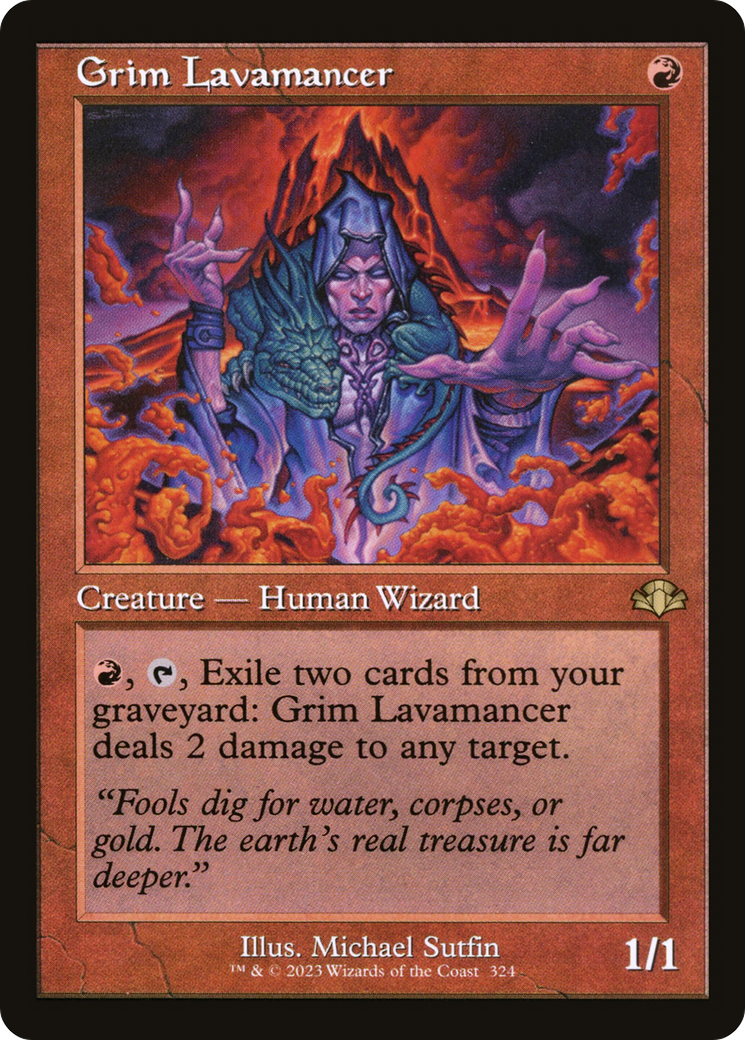 Grim Lavamancer (Retro) [Dominaria Remastered] | Boutique FDB TCG