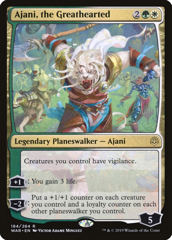 Ajani, the Greathearted (Promo Pack) [War of the Spark Promos] | Boutique FDB TCG
