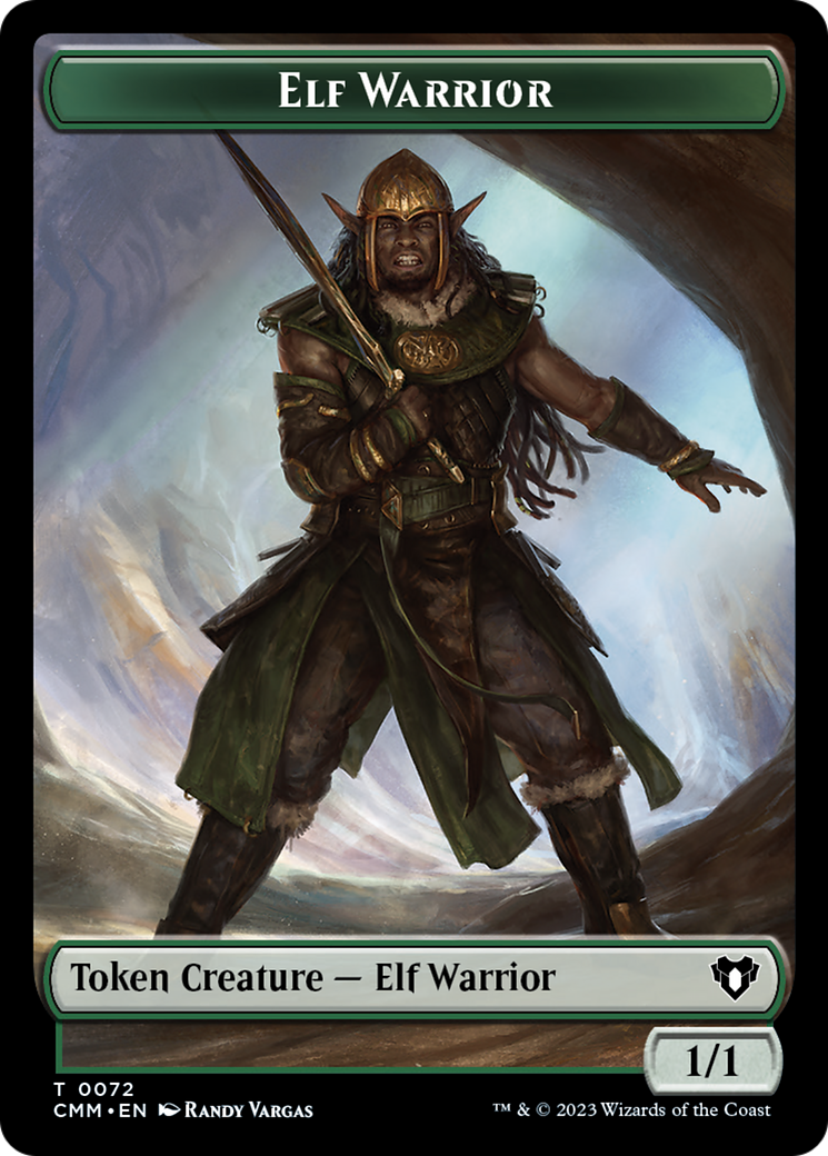 Elf Warrior // Cleric Double-Sided Token [Commander Masters Tokens] | Boutique FDB TCG
