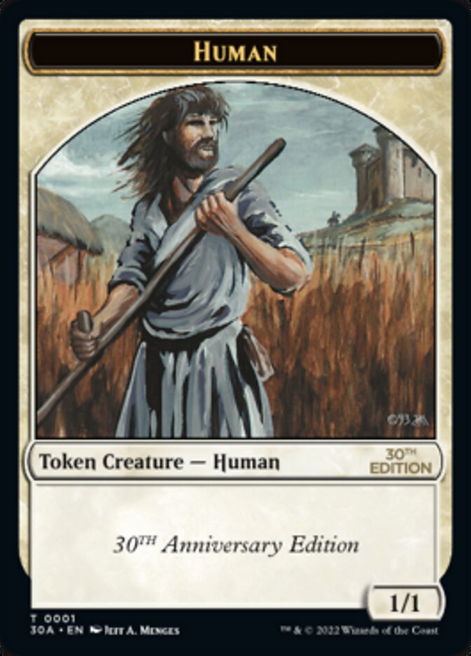 Human Token [30th Anniversary Tokens] | Boutique FDB TCG