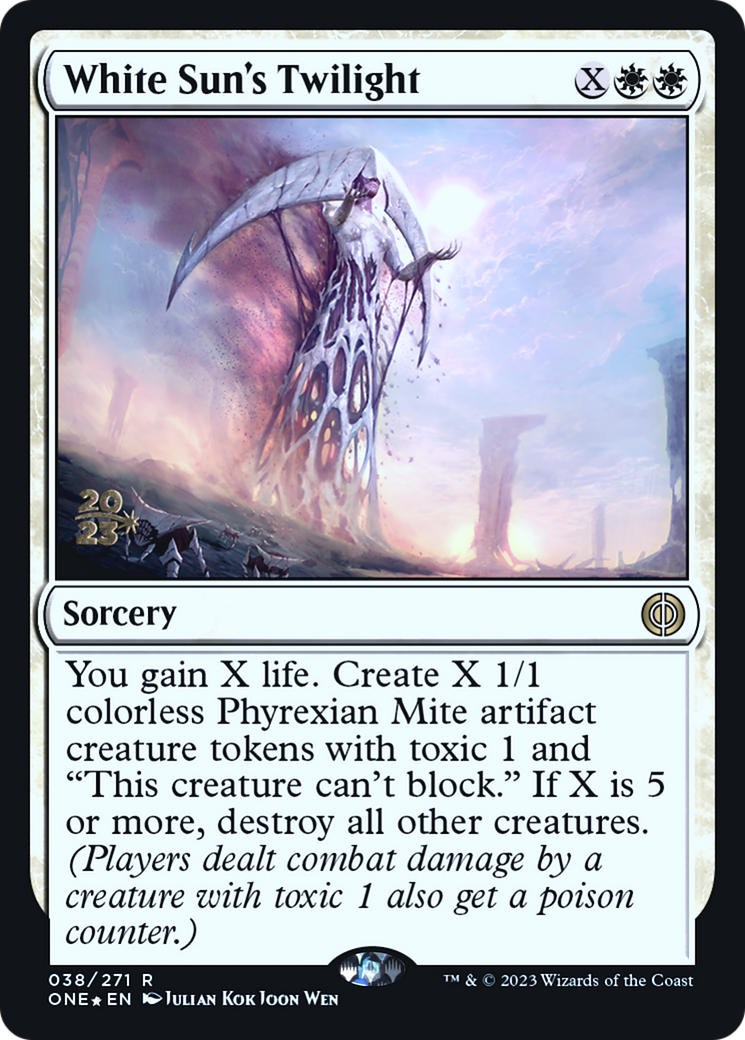 White Sun's Twilight [Phyrexia: All Will Be One Prerelease Promos] | Boutique FDB TCG