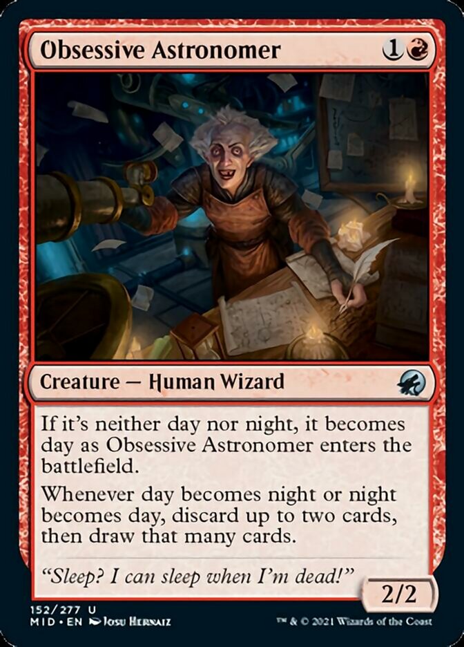 Obsessive Astronomer [Innistrad: Midnight Hunt] | Boutique FDB TCG