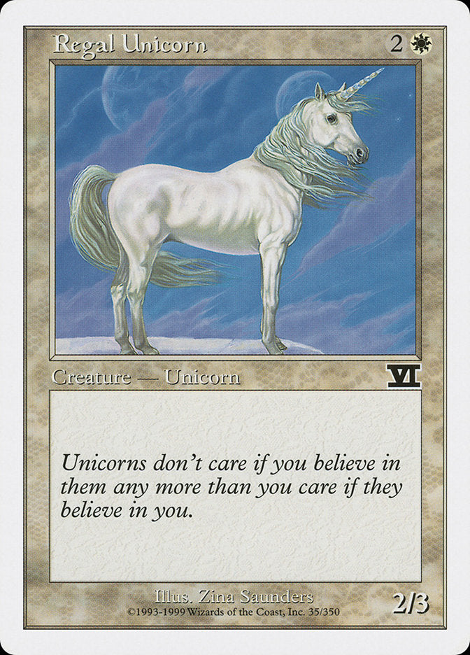 Regal Unicorn [Classic Sixth Edition] | Boutique FDB TCG