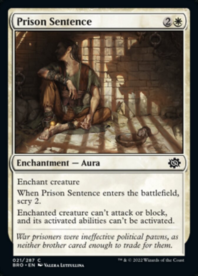 Prison Sentence [The Brothers' War] | Boutique FDB TCG