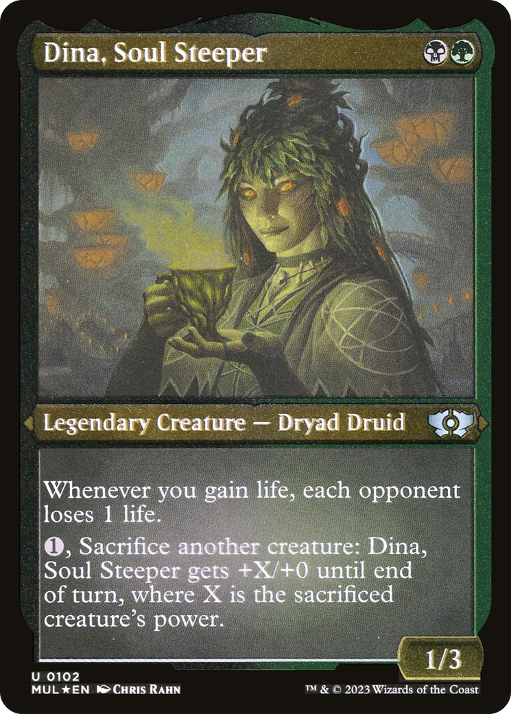 Dina, Soul Steeper (Foil Etched) [Multiverse Legends] | Boutique FDB TCG