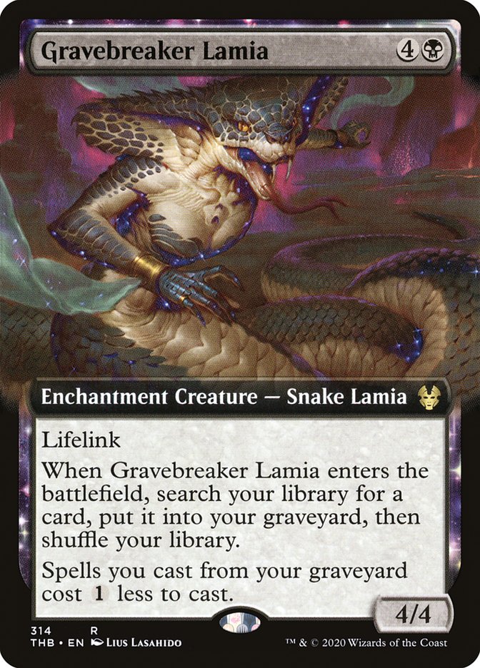 Gravebreaker Lamia (Extended Art) [Theros Beyond Death] | Boutique FDB TCG