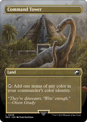 Command Tower // Commander Tower (Borderless) [Jurassic World Collection] | Boutique FDB TCG