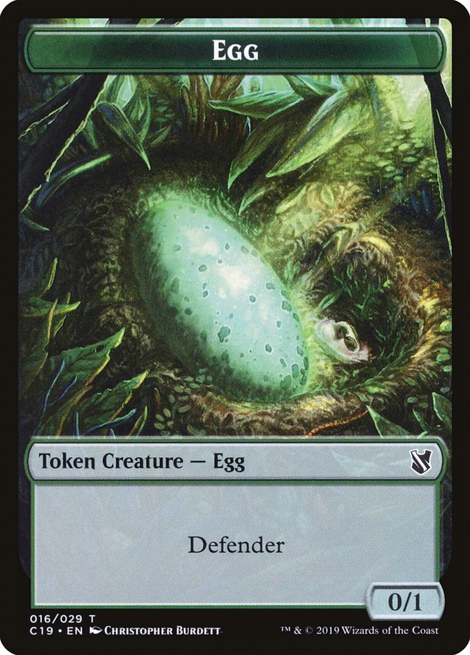 Centaur // Egg Double-Sided Token [Commander 2019 Tokens] | Boutique FDB TCG