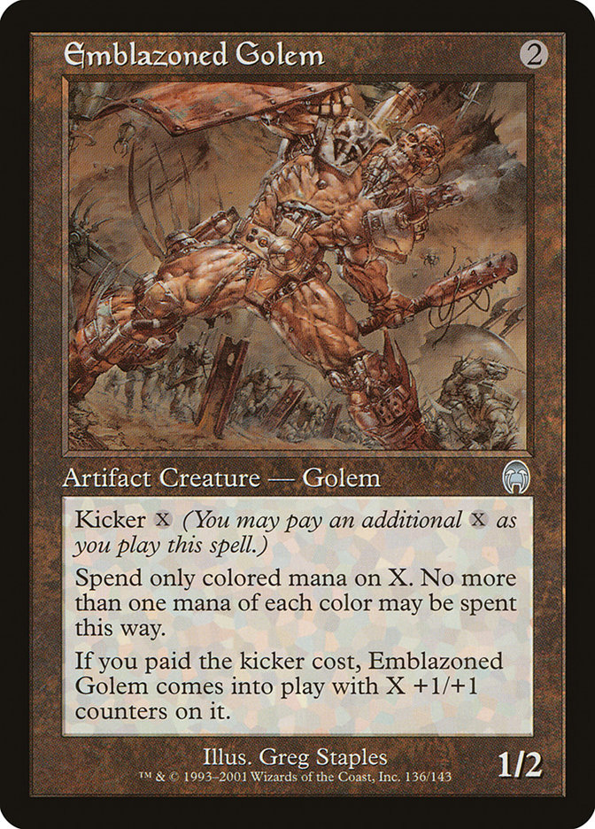 Emblazoned Golem [Apocalypse] | Boutique FDB TCG