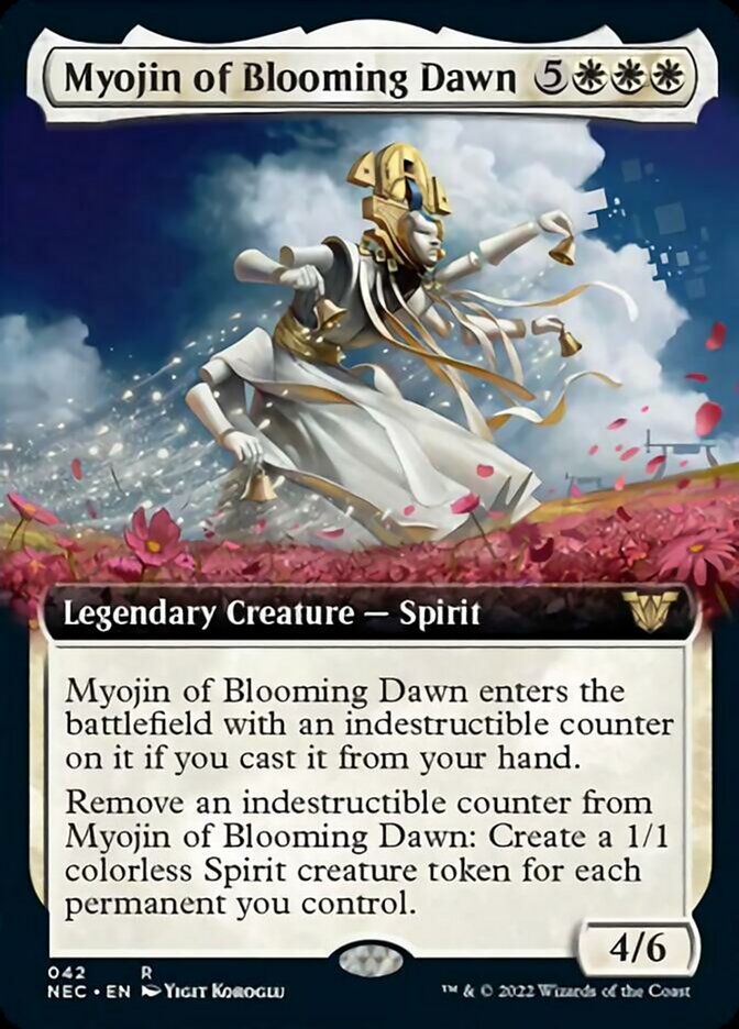 Myojin of Blooming Dawn (Extended Art) [Kamigawa: Neon Dynasty Commander] | Boutique FDB TCG