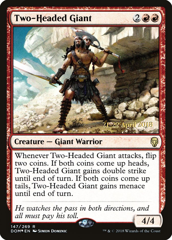 Two-Headed Giant [Dominaria Prerelease Promos] | Boutique FDB TCG