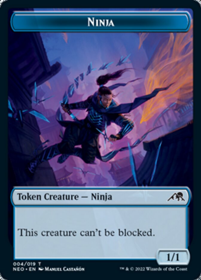 Ninja Token [Kamigawa: Neon Dynasty Tokens] | Boutique FDB TCG