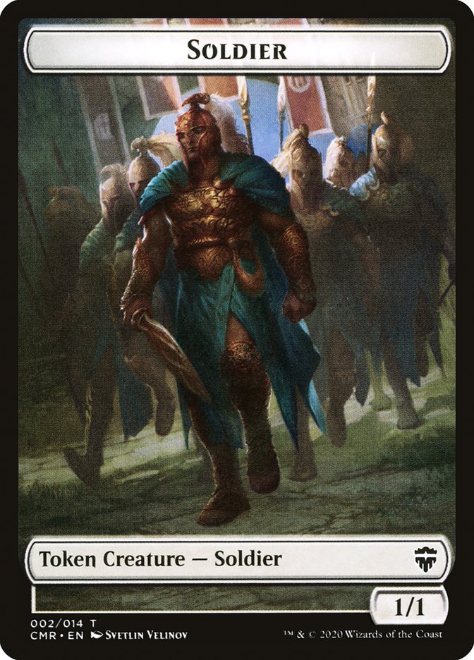 Soldier // Zombie Double-Sided Token [Commander Legends Tokens] | Boutique FDB TCG