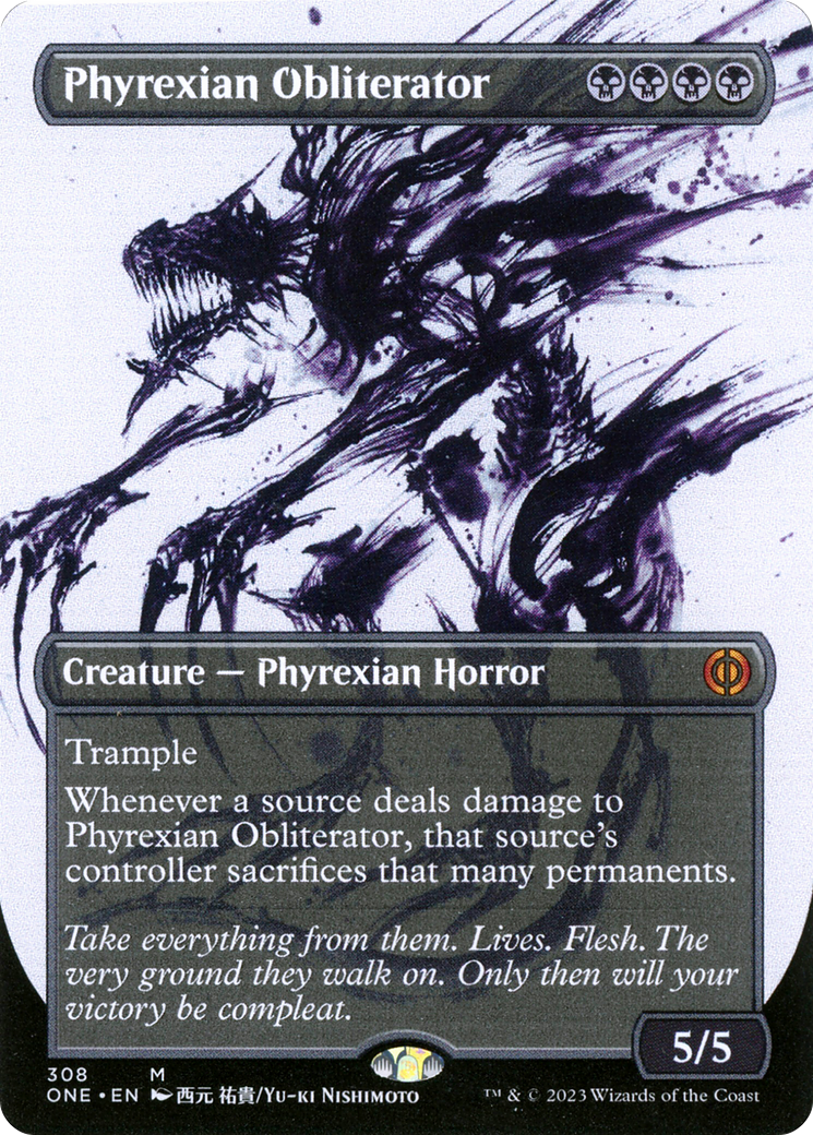 Phyrexian Obliterator (Borderless Ichor) [Phyrexia: All Will Be One] | Boutique FDB TCG