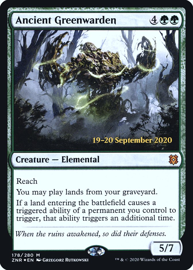 Ancient Greenwarden [Zendikar Rising Prerelease Promos] | Boutique FDB TCG