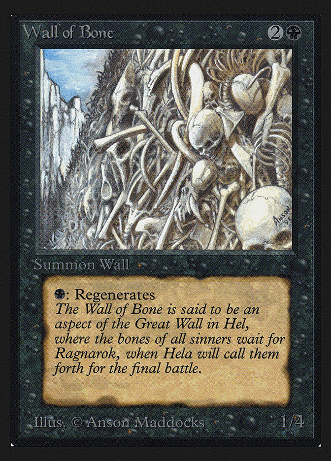 Wall of Bone [International Collectors' Edition] | Boutique FDB TCG