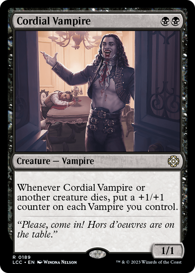 Cordial Vampire [The Lost Caverns of Ixalan Commander] | Boutique FDB TCG