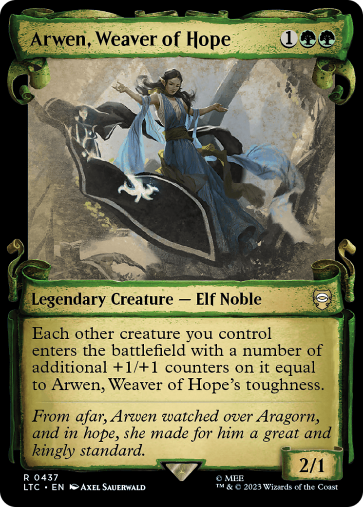 Arwen, Weaver of Hope [The Lord of the Rings: Tales of Middle-Earth Commander Showcase Scrolls] | Boutique FDB TCG