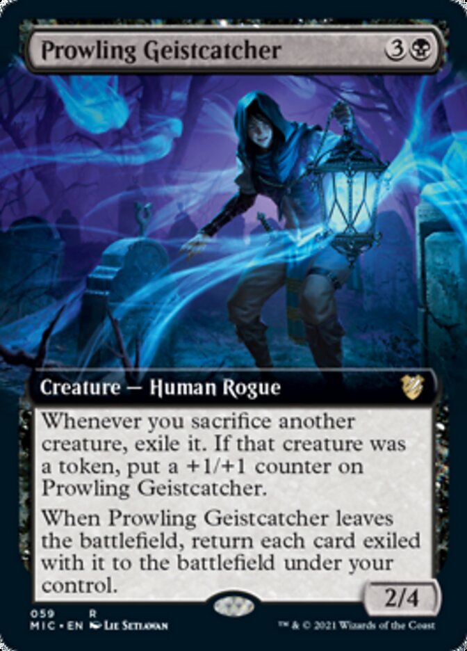 Prowling Geistcatcher (Extended Art) [Innistrad: Midnight Hunt Commander] | Boutique FDB TCG