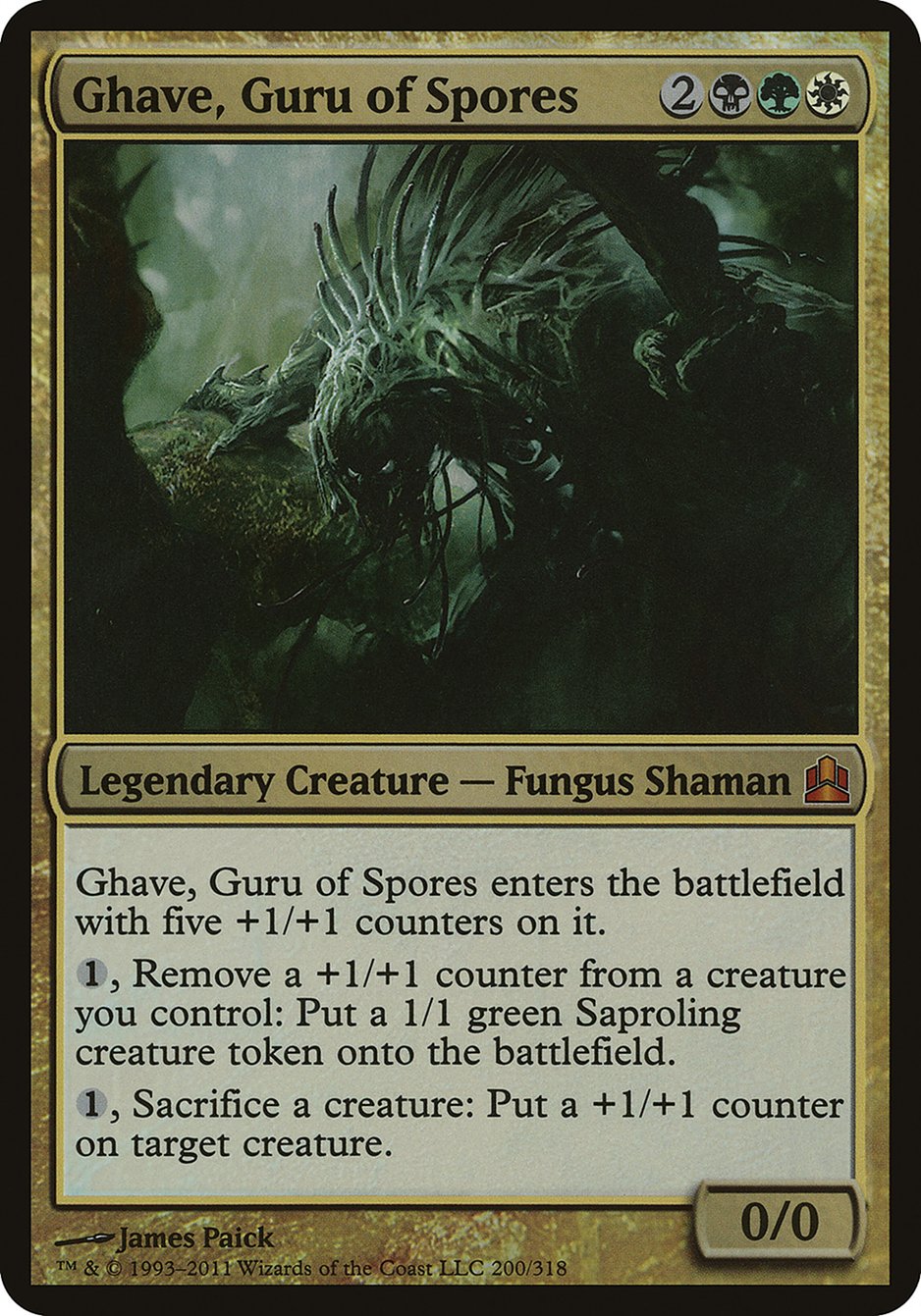 Ghave, Guru of Spores (Oversized) [Commander 2011 Oversized] | Boutique FDB TCG