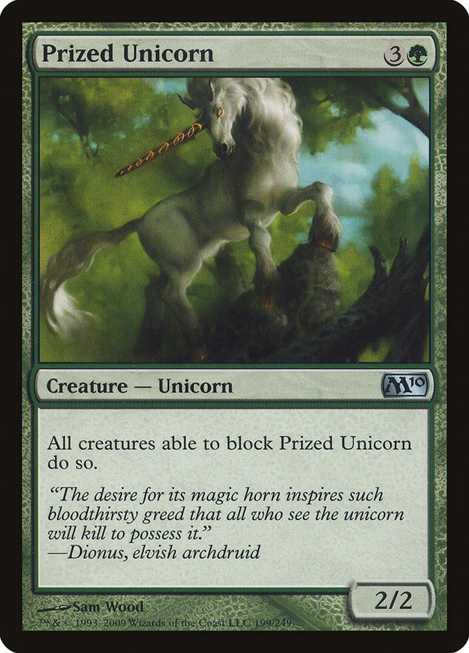 Prized Unicorn [Magic 2010] | Boutique FDB TCG