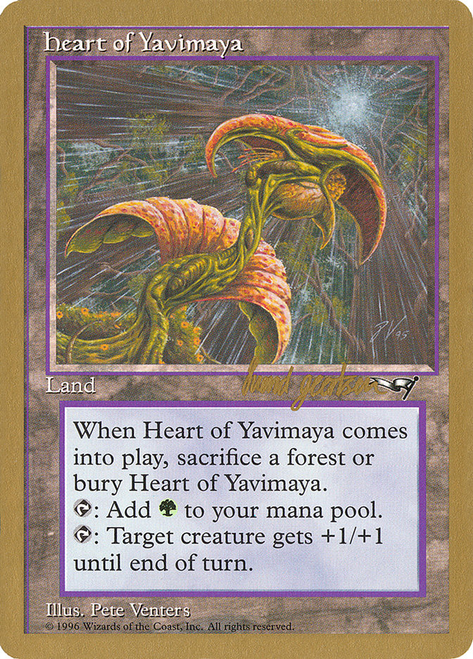 Heart of Yavimaya (Svend Geertsen) [World Championship Decks 1997] | Boutique FDB TCG