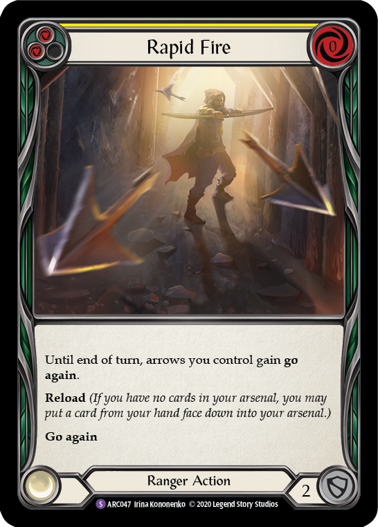 Rapid Fire [U-ARC047] (Arcane Rising Unlimited)  Unlimited Rainbow Foil | Boutique FDB TCG