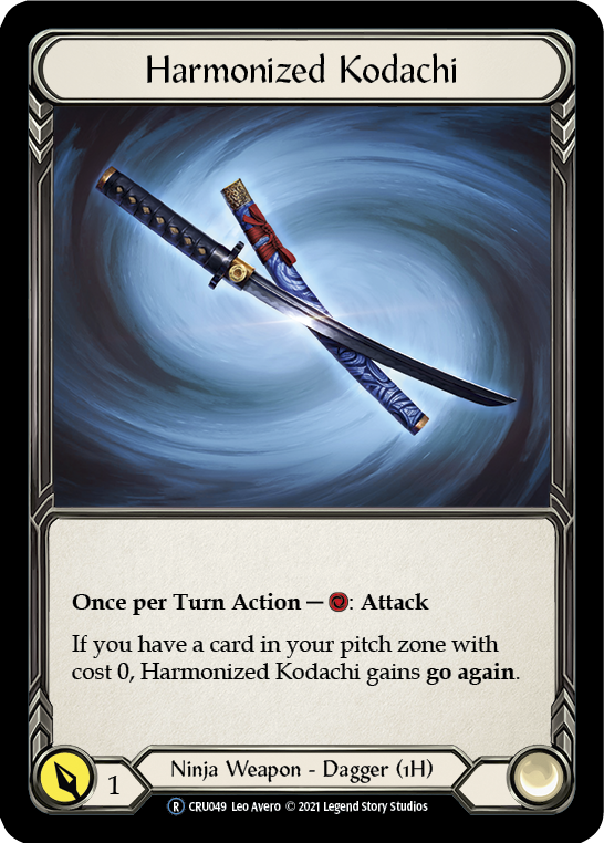 Harmonized Kodachi [U-CRU049] (Crucible of War Unlimited)  Unlimited Normal | Boutique FDB TCG