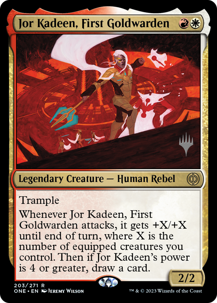 Jor Kadeen, First Goldwarden (Promo Pack) [Phyrexia: All Will Be One Promos] | Boutique FDB TCG