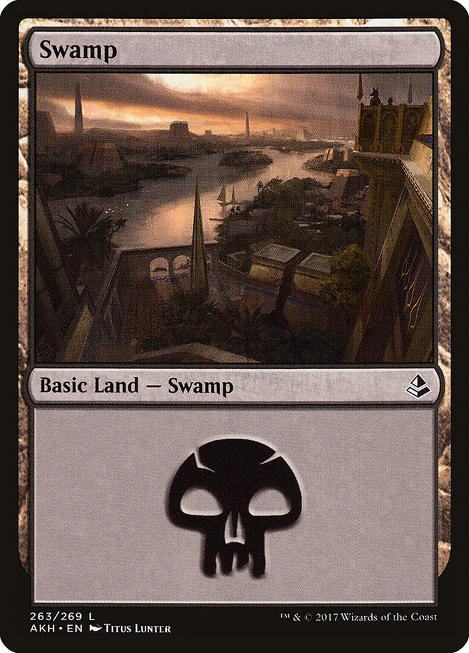 Swamp (263) [Amonkhet] | Boutique FDB TCG