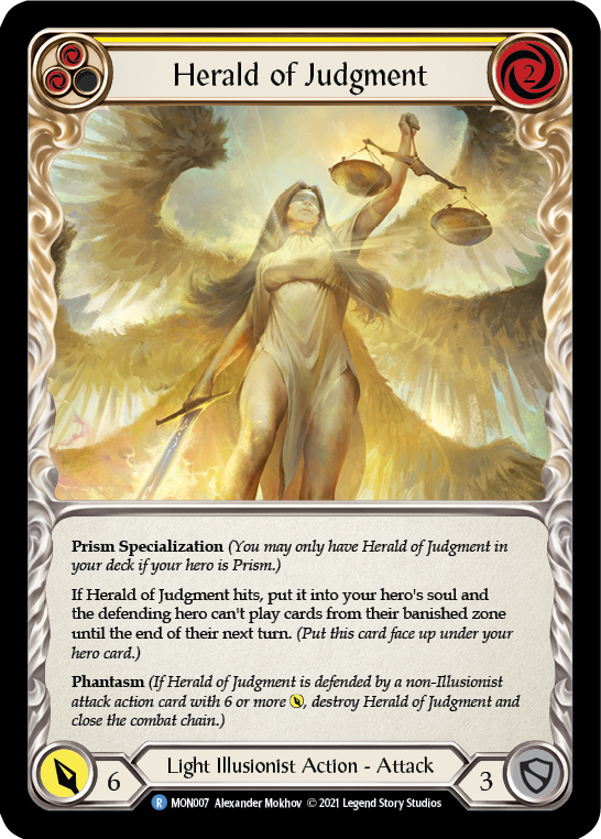 Herald of Judgment [MON007] (Monarch)  1st Edition Normal | Boutique FDB TCG