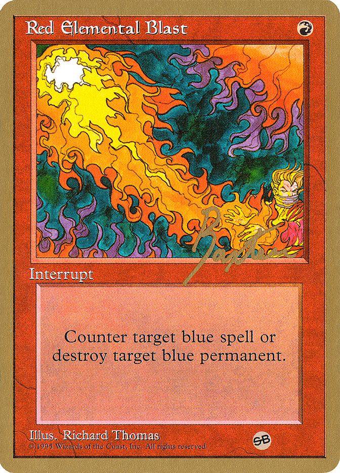 Red Elemental Blast (George Baxter) (SB) [Pro Tour Collector Set] | Boutique FDB TCG