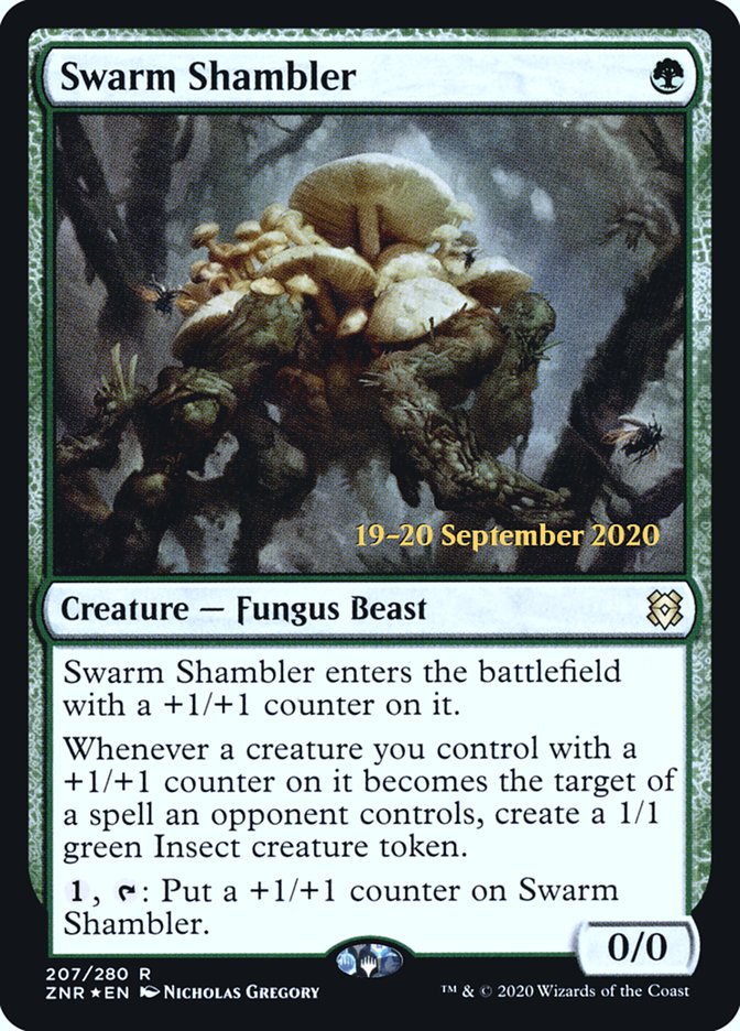 Swarm Shambler [Zendikar Rising Prerelease Promos] | Boutique FDB TCG