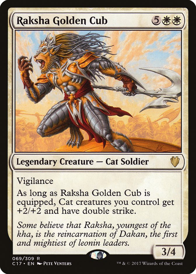 Raksha Golden Cub [Commander 2017] | Boutique FDB TCG