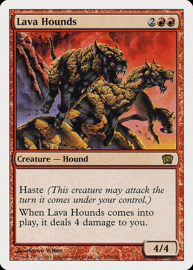 Lava Hounds [Eighth Edition] | Boutique FDB TCG