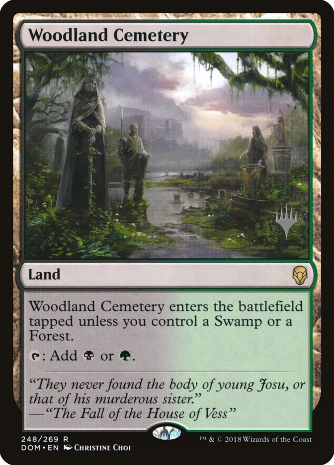 Woodland Cemetery (Promo Pack) [Dominaria Promos] | Boutique FDB TCG