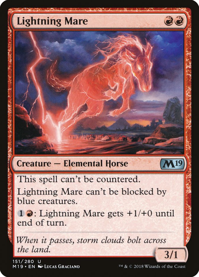 Lightning Mare [Core Set 2019] | Boutique FDB TCG