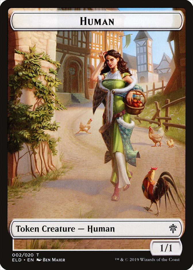 Human // Clue Double-Sided Token [Pioneer Challenger Decks 2022] | Boutique FDB TCG